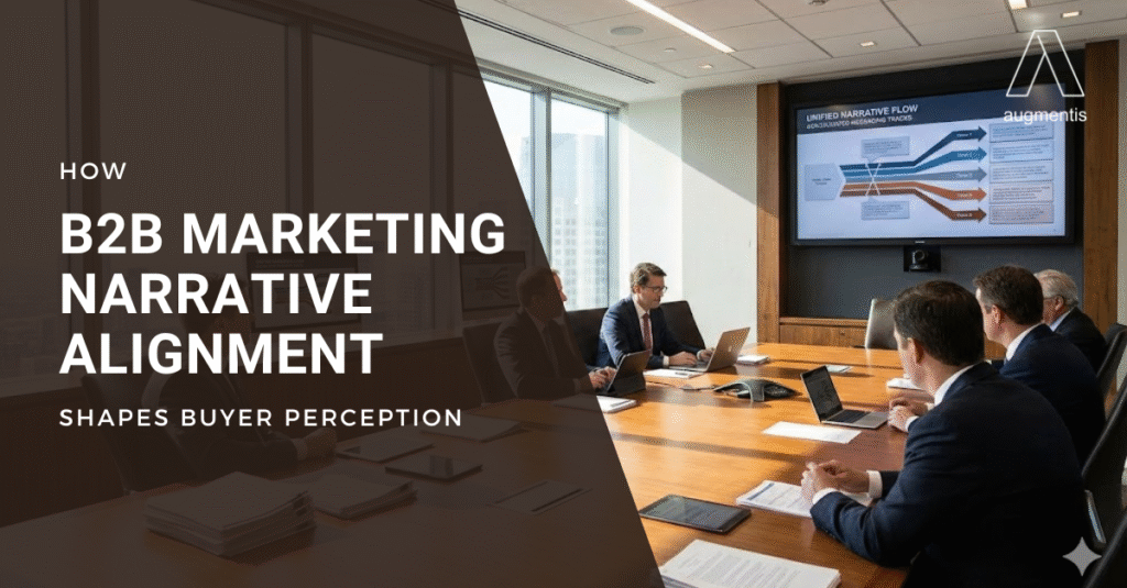 Illustration of unified B2B communication flow across enterprise teams