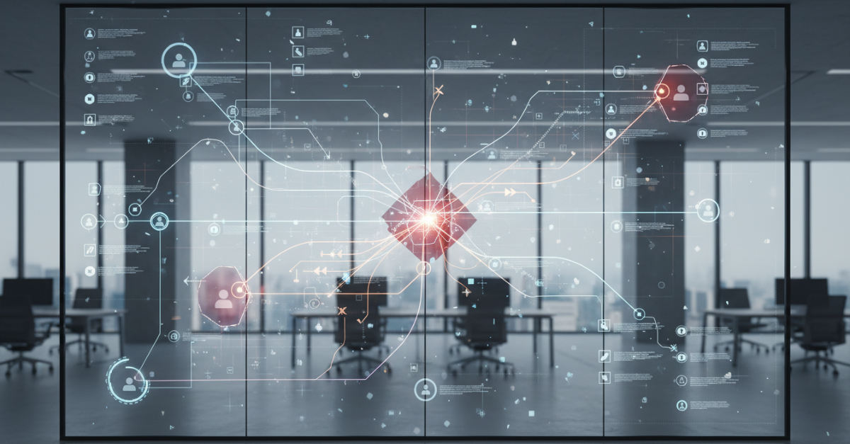 Visual representation of tangled organisational decision pathways affecting B2B marketing strategy